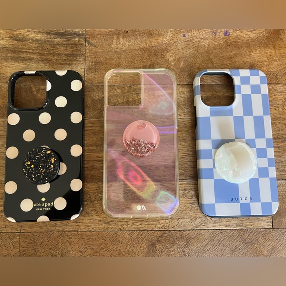 Lot 3 Phone Cases Kate Spade, Burga, Casemate for iPhone 13 Pro Max 12 Pro Max - Picture 1 of 10